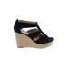 MICHAEL Michael Kors Wedges: Black Solid Shoes - Women's Size 7 1/2 - Open Toe