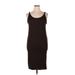 H&M Casual Dress - Sheath: Brown Solid Dresses - Women's Size X-Large