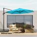 AOOLIMICS 11Ft Patio Offset Cantilever Umbrella Aluminum UV Protection