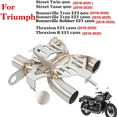 Slip-On pour Triumph Street Speed Twin 900 Bonneville Bobber Thruxton R Speedmaster T100 T120 1200