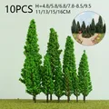 Arbre Miniature Artificiel en Plastique pour Décoration de Chemin de Fer Modèle de Paysage