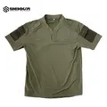Shekkingears Velocity Style Rugby Shirt Quick Dry Dulshort Sleeve T-Shirt Military Hunting Shirt