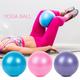 9.8 Inch Exercise Pilates, Mini Yoga Balls Small Bender For Home Stability Squishy Training Physical Therapy Improves Balance With Inflatable Straw