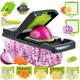 6/12/13/14/22pcs, Vegetable Chopper, Multifunctional Fruit Slicer, Manual Food Grater, Vegetable Slicer, Cutter With Container, Onion Mincer Chopper, Household Potato , Kitchen Stuff, Kitchen Gadgets