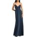 Alexandra Back Cutout Matte Charmeuse Gown