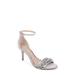 Kirsten Embellished Laser Cut Ankle Strap Sandal