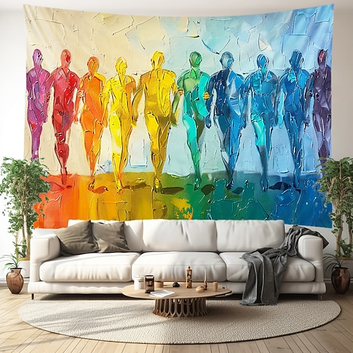 Juni Pride Monat Pride Monat LGBTQ LGBT Liebe Regenbogen Hängetapisserie Frohe Stolz Außen Deko Image