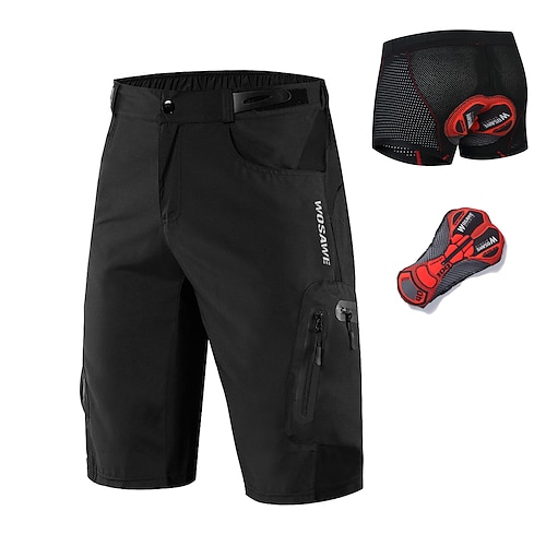 Herren Fahrradunterwäsche-Shorts MTB-Fahrradhose Fahrradshorts Fahhrad Gepolsterte Shorts / Chamois Unterteile Formpassend Mountainbike MTB Straßenradsport Sport Wasserdicht 3D-Polster Image