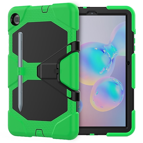 Tablette Hüllenabdeckung Für Samsung Galaxy Tab S6 Lite A8 10.5'' A7 Lite 8.7'' A7 A 8.0 A9 Plus 11 Armor Defender Robuster Schutz mit verstellbarem Ständer Stoßresistent Rüstung PC Silikon Image