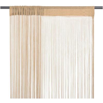 Vidaxl - Fadenvorhänge 2 Stk. 100 x 250 cm Beige 834162 Image