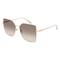 Longchamp LO173S Unisex-Sonnenbrille Vollrand Butterfly Metall-Gestell, Gold