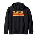 Franklin Name Personalisierte Idee Herren Retro Vintage Franklin Kapuzenjacke