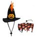 Set of 2 Halloween Pet Sets Halloween Pet Decoration Costume Decoration Holidayblack