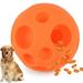 Tersalle Dog Toy Balls 5 Inch Treat Tricky Ball Food Dispensing Toys Tricky Fun Interactive Dog Toy Food Dispenser Toy for Large Medium Slow Feeder Dog Bowlsï¼ˆOrangeï¼‰