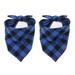 2 Pack Dog Bandana Christmas Classic Plaid Pet Bandana Scarf Triangle Bibs Kerchief Pet Costume Accessories for Small Medium Large Dogs Cats PetsBlue blackSmall