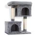 BIN24 Tall Cat Tree Tower - 33 Cat Tower for Indoor Cats - 2 Cat Condos Sisal Cat Scratching Posts with Large Plush Cat Perch - Cat Tree for Large Cats & Small Cat Tree for Indoor Cats to Play