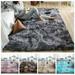 Super Soft Faux Fur Area Rugs for Bedroom Floor Shaggy Plush Carpet Rug Indoor Rectangle Bedside Rugs Gray 20 x 63