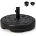Fillable Umbrella Base 22 inch Umbrella Stand Water and Sand Filled Up to 102lbs Fit 1.5 -1.9 Umbrella Pole HDPE Weighted Market Table Umbrella Holder for Outdoor Deck Garden
