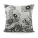 Creowell Vintage Flowers Lumbar Pillow Covers Black White Grey Floral Leaves Decorative Rectangular Throw Pillows For Couch Rustic Pillow Cases Home Decor For Sofa Living Room Outdoor