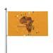 Happy Kwanzaa African Heritage Holiday Garden Flags 3 x 5 Foot Yard Flags Double-Sided Banner with Metal Grommets for Room Lawn Patriotic Sports Events Parades