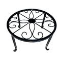 Original Patented Plant Stand for Flower Pot Heavy Duty Potted Holder Indoor Outdoor Metal Rustproof Iron Garden Container Round Supports Rack for Planter Black 8.97 X 8.58 X 3.9 Inches