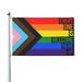 Progress Pride Flag Rainbow Gay Lesbian Transgender Bisexual LGBTQ Garden Flags 3 x 5 Foot Yard Flags Double-Sided Banner with Metal Grommets for Room Lawn Patriotic Sports Events Parades