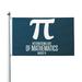 Funny Pi Day Spiral Pi Math 3.14 Garden Flags 3 x 5 Foot Yard Flags Double-Sided Banner with Metal Grommets for Room Lawn Patriotic Sports Events Parades