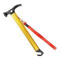 TNOBHG Outdoor Survival Equipment Hammer Aluminum Alloy Camping Hammer with Hook Ground Hammer for Outdoor Survival Camping Lightweight Rust-resistant Tent