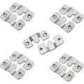 10 Pack Z-Clips Flush Mount Bracket Heavy Duty Picture Hangers - Interlocking Photo Frame Hook for Hanging Wall Panels Cabinets Mirrors - Easy Installation -