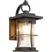 Outdoor Wall Sconces Light Fixtures Exterior Wall Lantern Outside House Lamps Waterproof Black Metal with Clear Seeded Glass Perfect for Exterior Porch Patio House