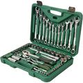 durable LFGUD 61-Piece Mechanics Tool Set 1/2 & 1/4 Socket Tool Set - Including Ratchet Set Metric Drive Socket Wrenches Set for Auto Repair Machine Repair Inspection &