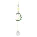 zttd natural amethyst amethyst macadam hollowed out moon pearl ball wind chimes suncatcher a