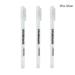 3 Pcs Creative White Ink Gel Pen Highlight Marker Pen 0.8mm Fine Tip for Student Stationery Drawing Art Writing School Supplies Silver 0.8mm-3pcs
