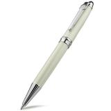 Classic Twist Ballpoint Pens Stainless Steel Retractable Ball Point Pen Smooth Gel Ink Roller Ball Pen Silver