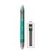 Multicolor Pen 6 in 1 Ballpoint Pen 5 Colors Ball Pens Refill and 0.5mm Mechanical Pencil Lead Office School Korean Stationery 1pcs Green