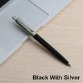 5PCS/LOT Ballpoint Pen New Arrival Commercial metal ballpoint pen gift pen core solventborne automatic ball pen Blue5 Pcs Mix colors 5 Pcs Black silver