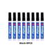 4 Colors Erasable Whiteboard Marker Pen Set Office Dry Erase Markers Blue/Black/Red/Green White Board Pen Office&School Supplies Black-8PCS Pen