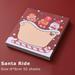 Sueyeuwdi Stickers Wallpaper 50 Pieces Funny Christmas Notepads Santa Notepads Christmas Sticky Notes Memo Pads for Christmas Holidays Decoration Present 12*9*1cm