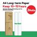 Peripage A4 Thermal Paper Roll Folded For A40 Printer Printing Quick Dry Long Term A4 Thermal Paper For Photo Picture PDF Print 2Rolls Long-term