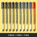 12 Pieces Box Gel pens Large Capacity No Refill Stationery Fine point 0.5mm Blue ballpoint pen for school office writing 6 Black 4 Blue 2 Red