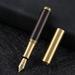 Sandalwood Mini Pocket Wood Fountain Pen Exquisite Smooth Writing Business Signature Pen High-end 0.26mm B