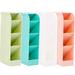 Guichaokj 4 Pcs Pen Holder Compartments Pencil Children s Pot Desk Office Organizer Plastic Student