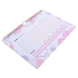 Record Planner Simple Light Yellow and White Style Goal Tracker Habit Calendar No Date Calendars Workout Paper Fitness
