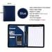 A4 Conference Padfolio Portfolio Folder Leather Contract File Folders for document Man Executive Briefcase Zippered Calculator G Folder Calculator