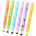 Fruit scented Highlighter Solid rotating retractable creative marker pen Children s art painting color pen 6 colors set