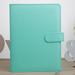 Sueyeuwdi Notebook Sticky Notes A5 Synthetic Leather Notebook Refillable 6 Ring Notepad Cover with Closure Storage Box for Diy Office Supplies School Supplies Green 24*21*3cm