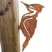 SXR Rusty Metal Woodpecker Metal Silhouette Bird Silhouettes Animal Garden Stake Tree Art Metal Bird Garden Art Sculpture Bird Sign Garden Bird Ornament Yard Garden Tree Fence Decor J6B4