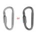 JUNTEX Twist Lock Carabiner Clips Auto Locking Heavy Duty D Ring Carabiners Clip for Climbing Rappelling D Shaped Carabiner