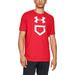 Under Armour Men s Baseball Plate Short Sleeve T-Shirt (Red/White XXL)