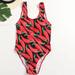 Fitness Body Womenâ€˜s Swimming Suit New One-piece Swimsuit Black And Red Two-color Women Swimsuit Maillot Beachwear Bathing Suit